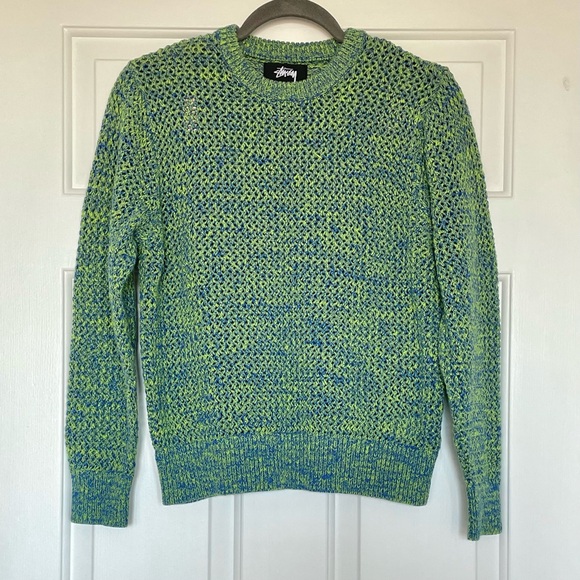 Stussy Sweaters - NWT Stüssy 2 Tone Loose Gauge Sweater Size XS in Green